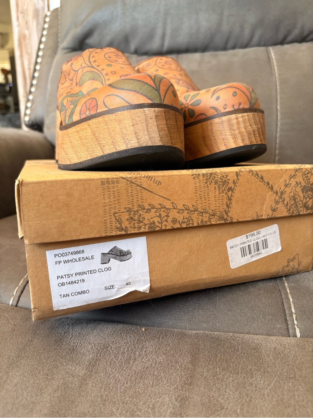 Free People Patsy Printed Clogs - Picture 2 of 11